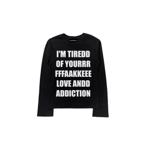 FAKELOVE LONGSLEEVE BLACK